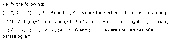 NCERT Solutions Class 11 Mathematics Introduction to Three Dimensional Geometry