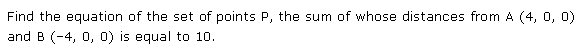 NCERT Solutions Class 11 Mathematics Introduction to Three Dimensional Geometry