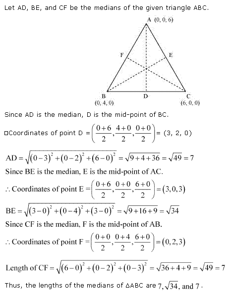 NCERT Solutions Class 11 Mathematics Introduction to Three Dimensional Geometry