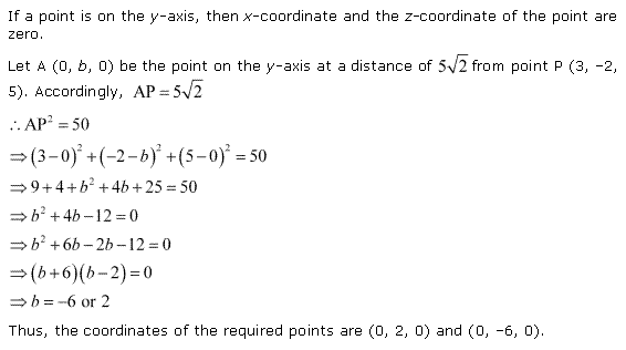 NCERT Solutions Class 11 Mathematics Introduction to Three Dimensional Geometry