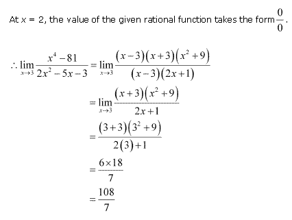 NCERT Solutions Class 11 Mathematics limits and derivatives