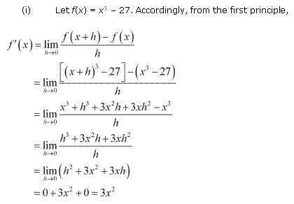 NCERT Solutions Class 11 Mathematics limits and derivatives