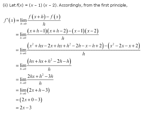 NCERT Solutions Class 11 Mathematics limits and derivatives