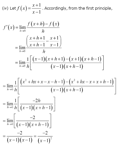 NCERT Solutions Class 11 Mathematics limits and derivatives