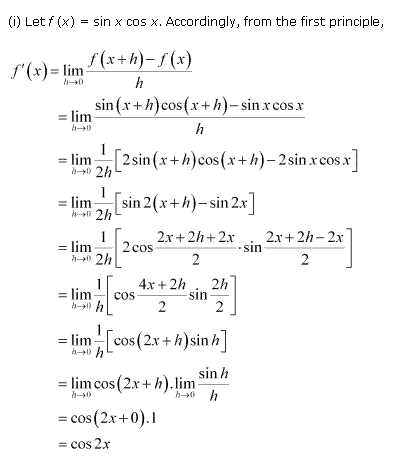 NCERT Solutions Class 11 Mathematics limits and derivatives