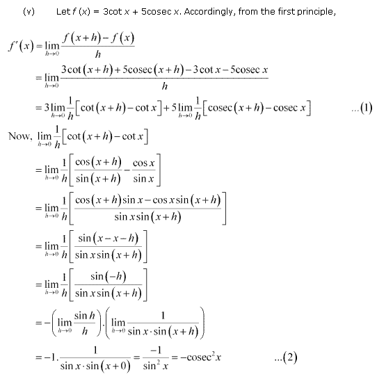 NCERT Solutions Class 11 Mathematics limits and derivatives