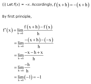 NCERT Solutions Class 11 Mathematics limits and derivatives