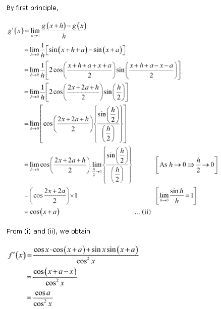 NCERT Solutions Class 11 Mathematics limits and derivatives