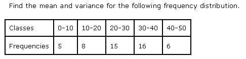 NCERT Solutions Class 11 Mathematics Statistics