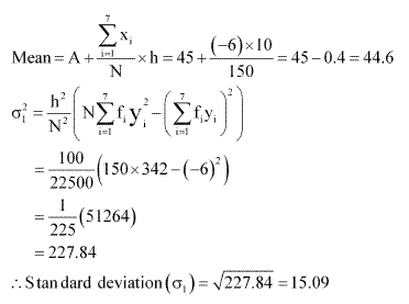 NCERT Solutions Class 11 Mathematics Statistics