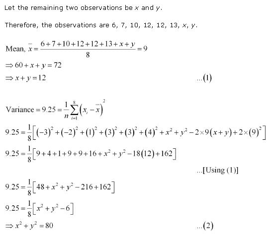 NCERT Solutions Class 11 Mathematics Statistics