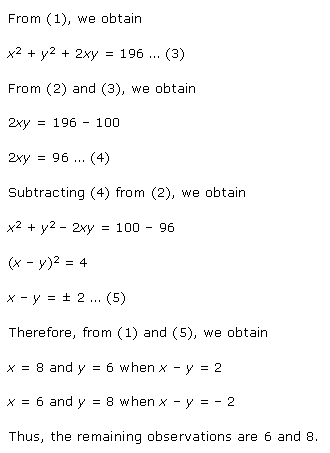 NCERT Solutions Class 11 Mathematics Statistics