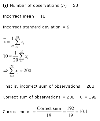 NCERT Solutions Class 11 Mathematics Statistics