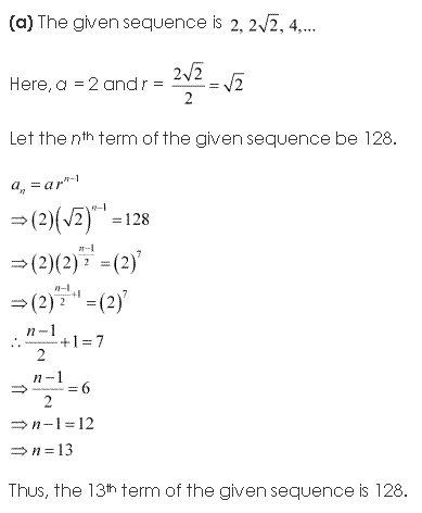 NCERT Solutions Class 11 Mathematics Sequence And Series