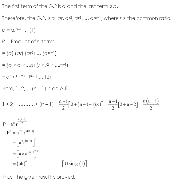 NCERT Solutions Class 11 Mathematics Sequence And Series