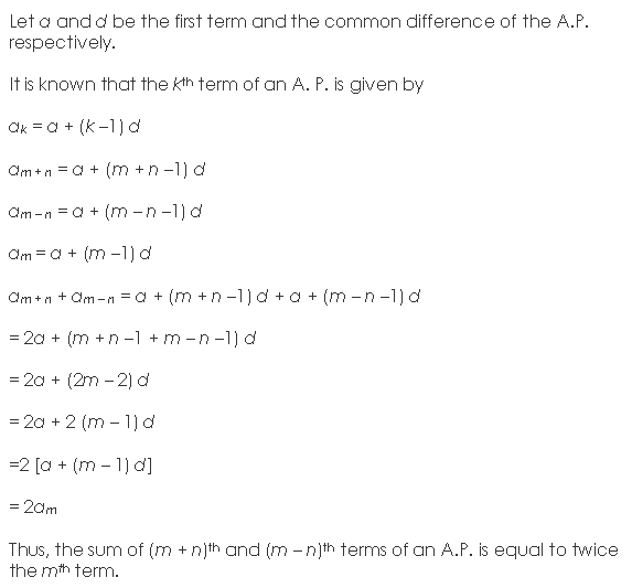 NCERT Solutions Class 11 Mathematics Sequence And Series