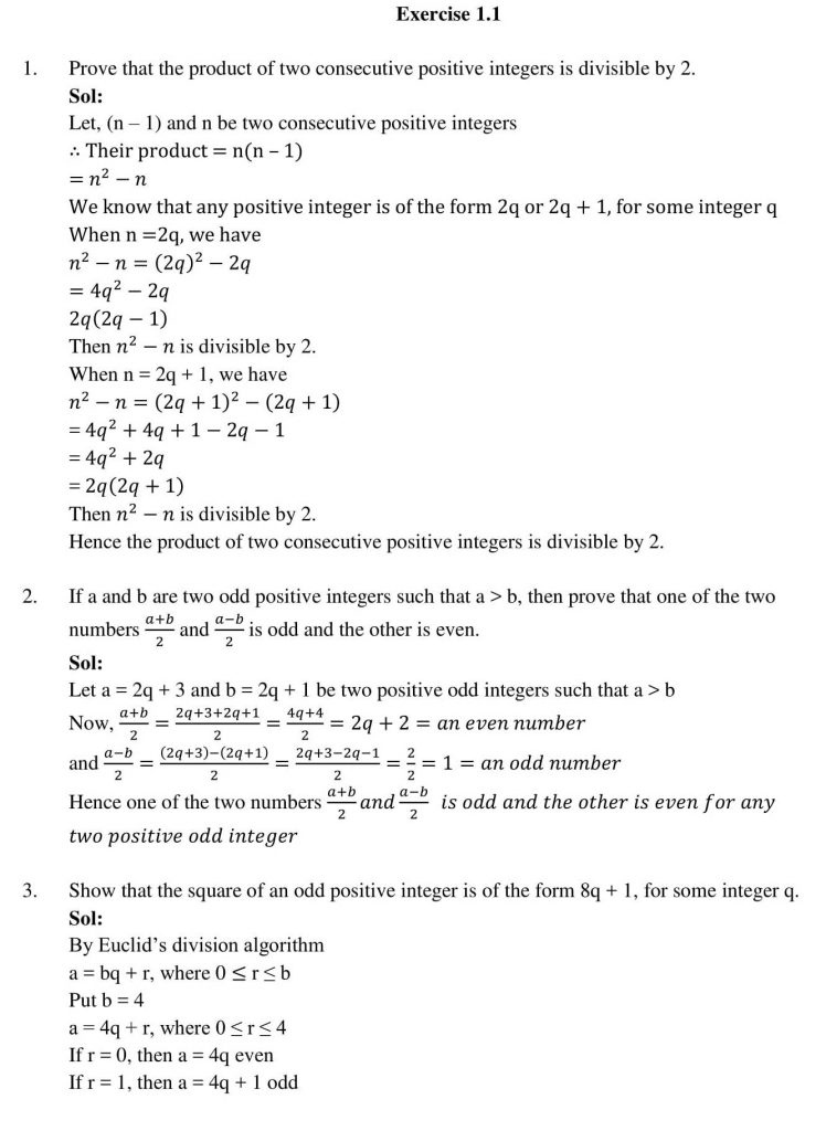 NCERT Solutions Class 10 Mathematics RD Sharma Real Numbers