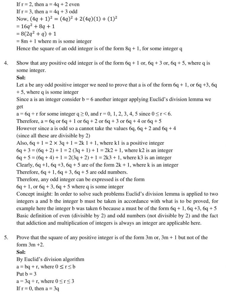 NCERT Solutions Class 10 Mathematics RD Sharma Real Numbers