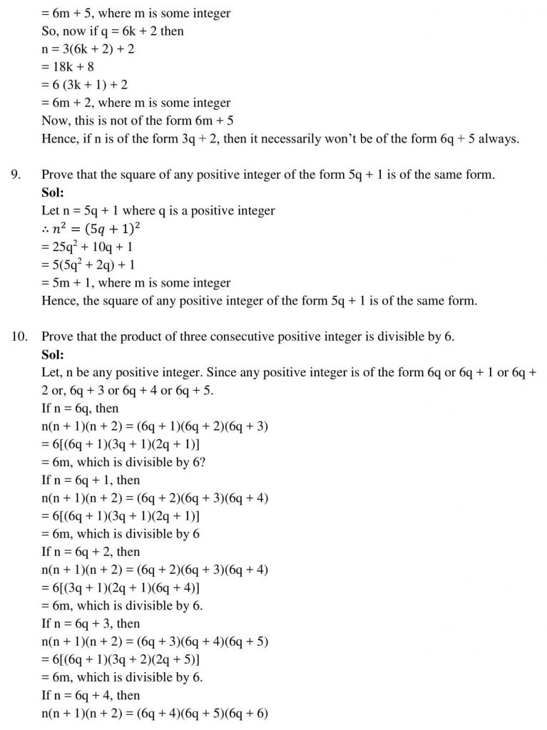 NCERT Solutions Class 10 Mathematics RD Sharma Real Numbers