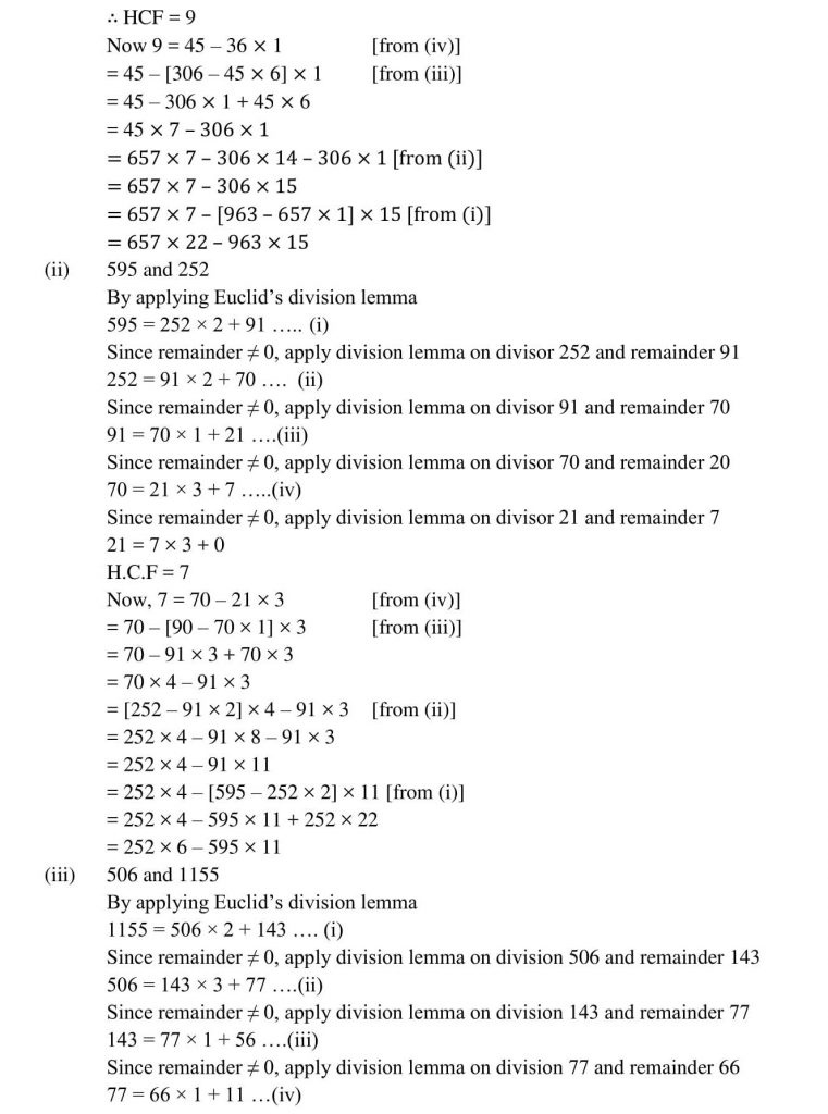 NCERT Solutions Class 10 Mathematics RD Sharma Real Numbers