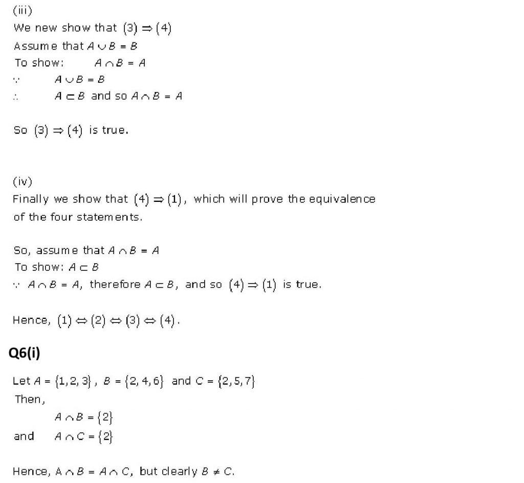 NCERT Solutions Class 11 Mathematics RD Sharma Sets