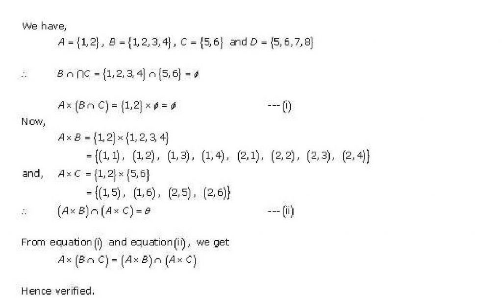 NCERT Solutions Class 11 Mathematics RD Sharma Relations