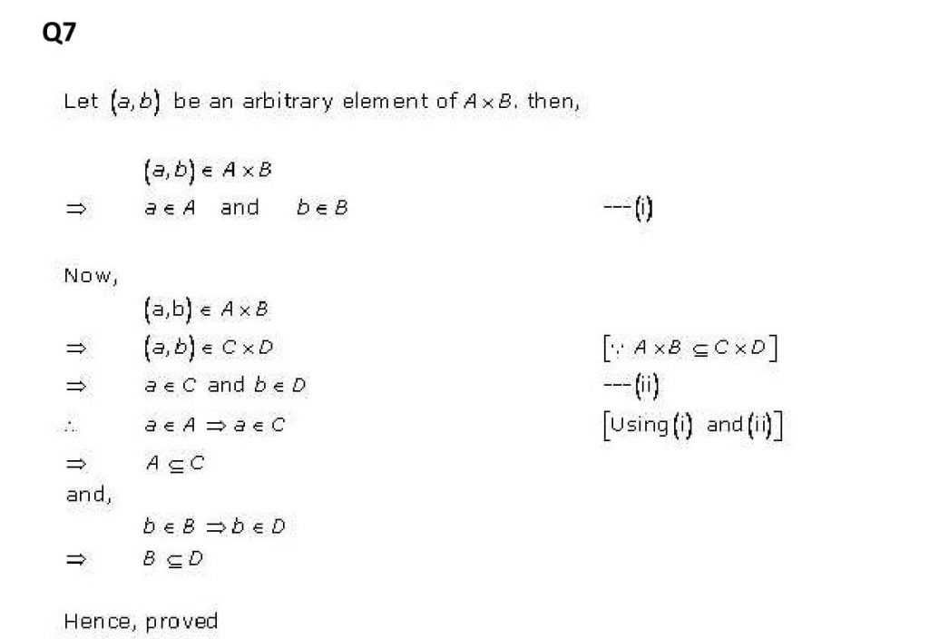 NCERT Solutions Class 11 Mathematics RD Sharma Relations