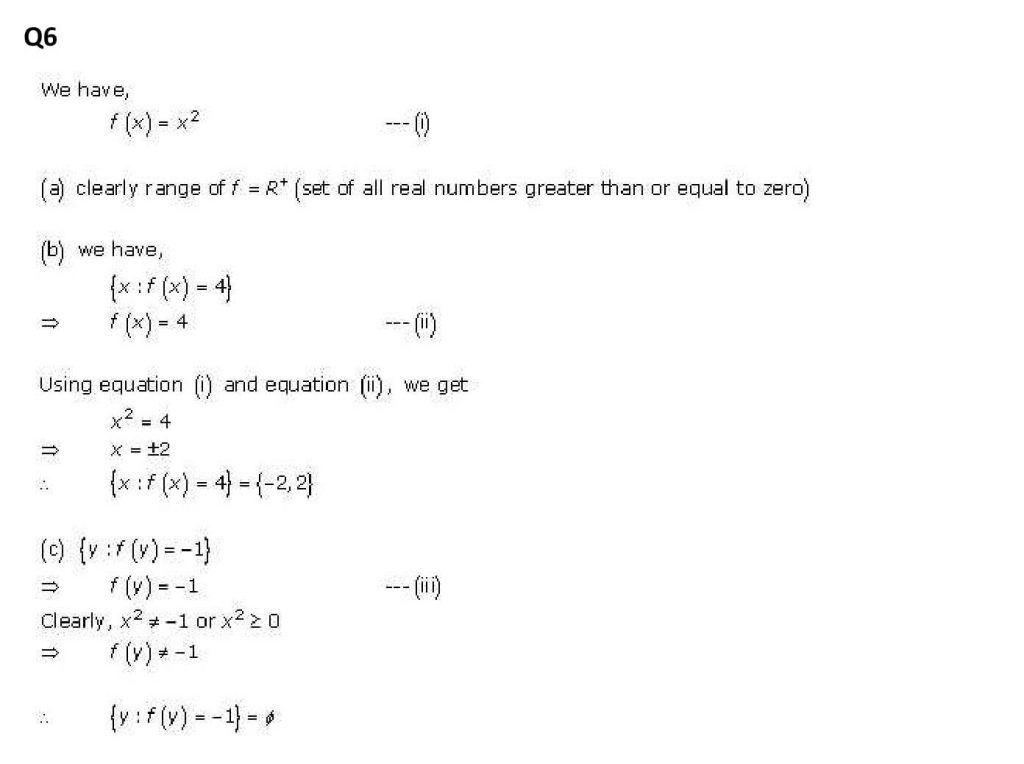 NCERT Solutions Class 11 Mathematics RD Sharma Functions