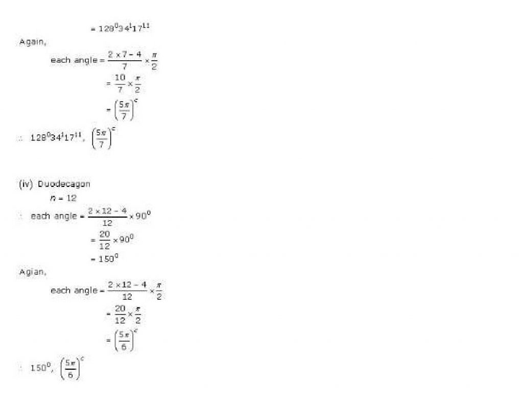 NCERT Solutions Class 11 Mathematics RD Sharma measurement of angles