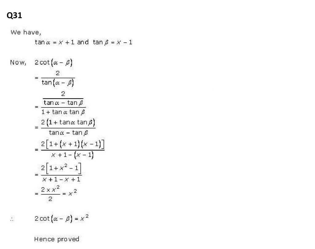 NCERT Solutions Class 11 Mathematics RD Sharma Trigonometric Ratios of Compound Angles