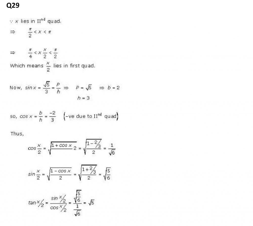 NCERT Solutions Class 11 Mathematics RD Sharma Trigonometric Ratios of Multiple and Submultiple Angles
