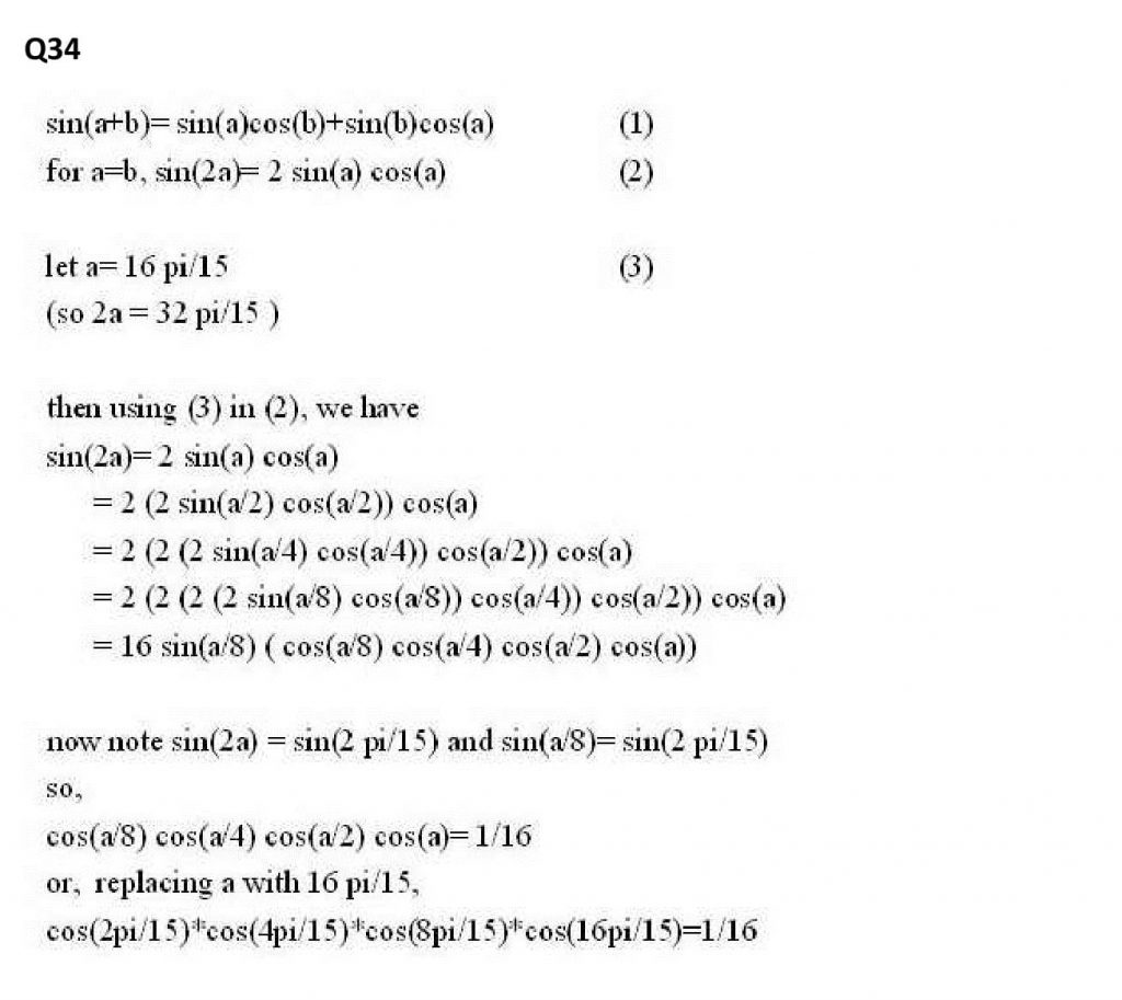 NCERT Solutions Class 11 Mathematics RD Sharma Trigonometric Ratios of Multiple and Submultiple Angles