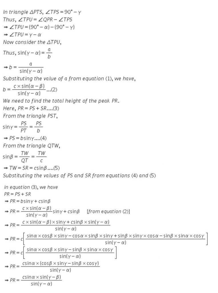 NCERT Solutions Class 11 Mathematics RD Sharma Sine and Cosine Formulae and Their Applications