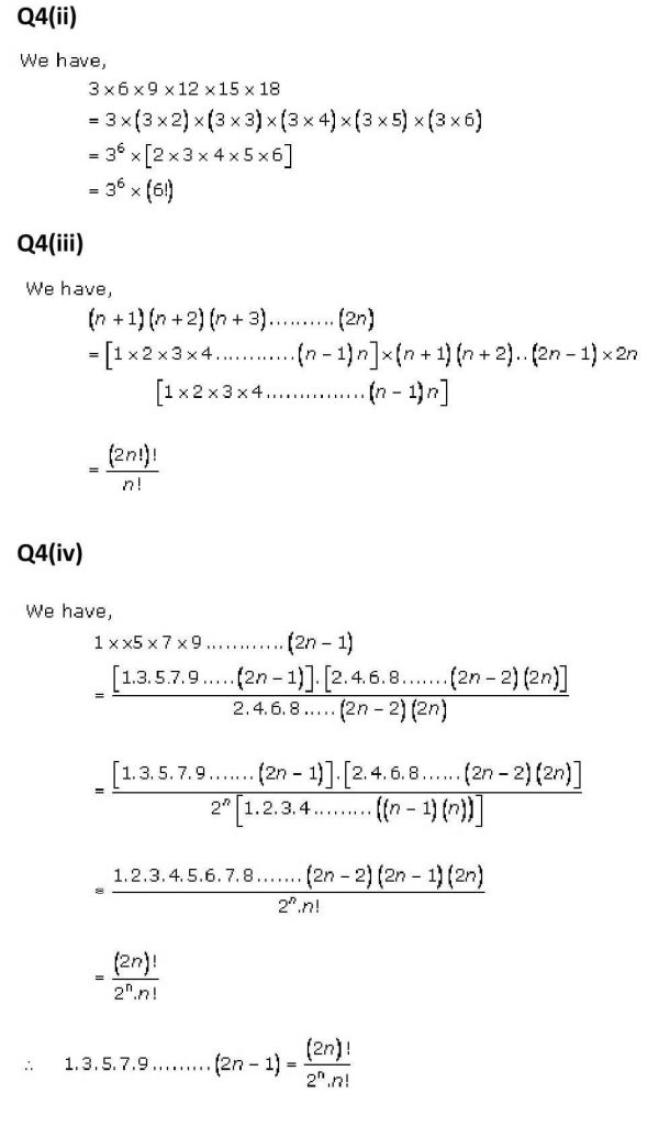 NCERT Solutions Class 11 Mathematics RD Sharma Permutations-