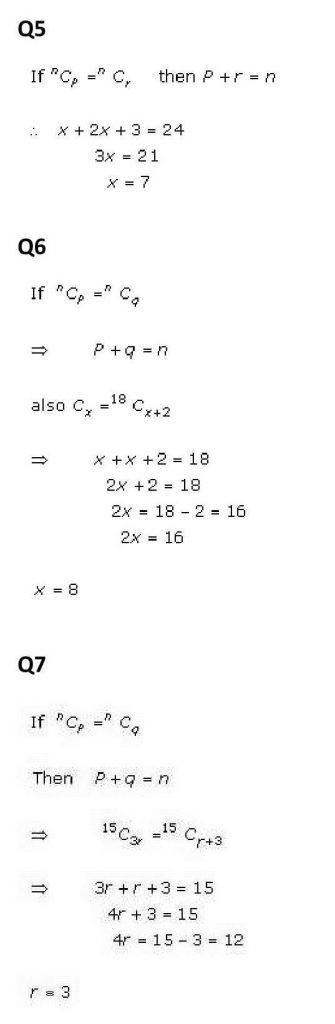 NCERT Solutions Class 11 Mathematics RD Sharma Combinations-