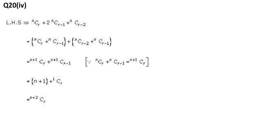 NCERT Solutions Class 11 Mathematics RD Sharma Combinations-