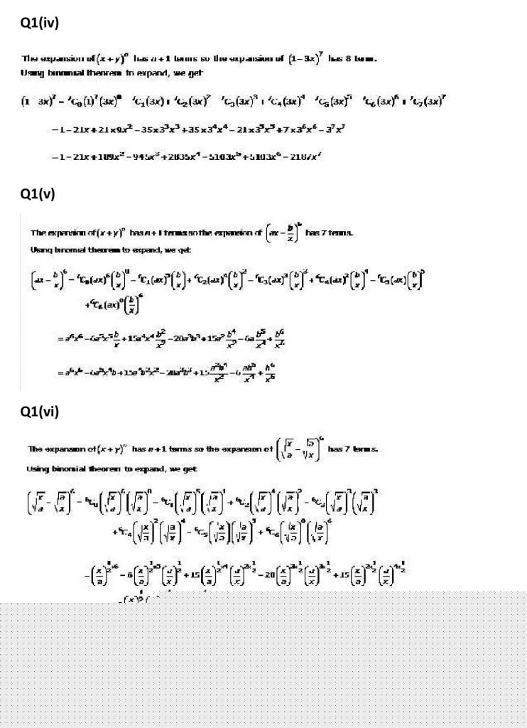 NCERT Solutions Class 11 Mathematics RD Sharma Binomial Theorem-