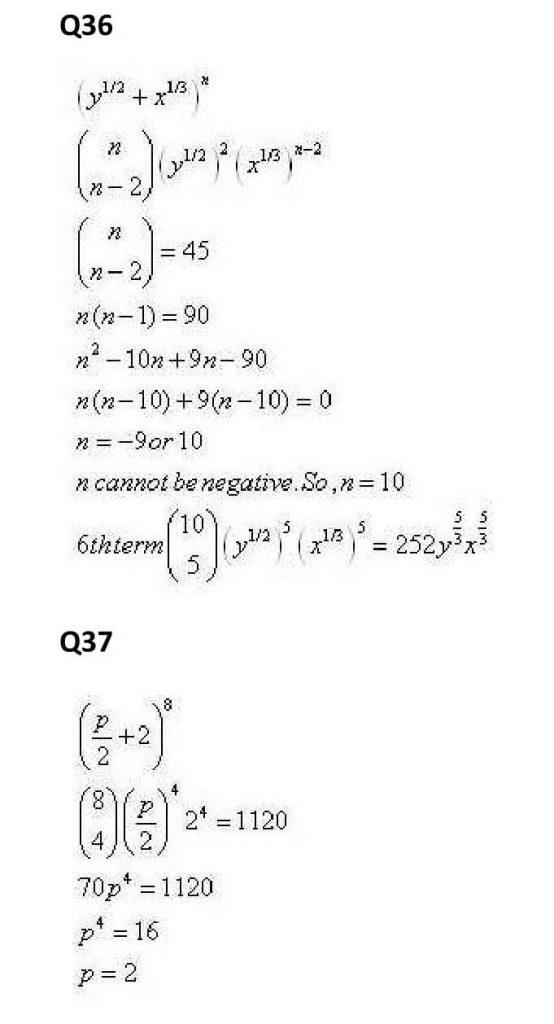 NCERT Solutions Class 11 Mathematics RD Sharma Binomial Theorem-