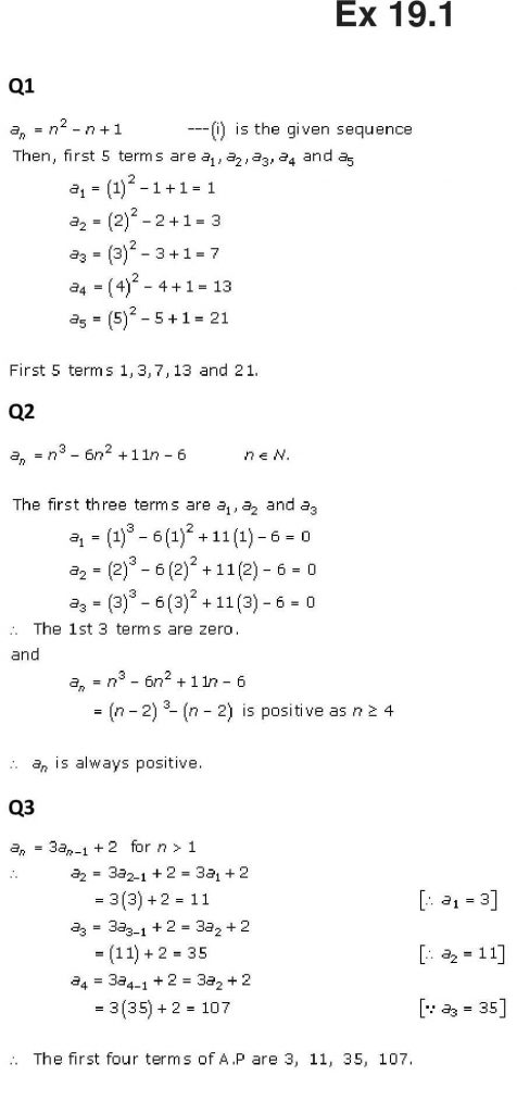 NCERT Solutions Class 11 Mathematics RD Sharma Arithmetic Progressions-