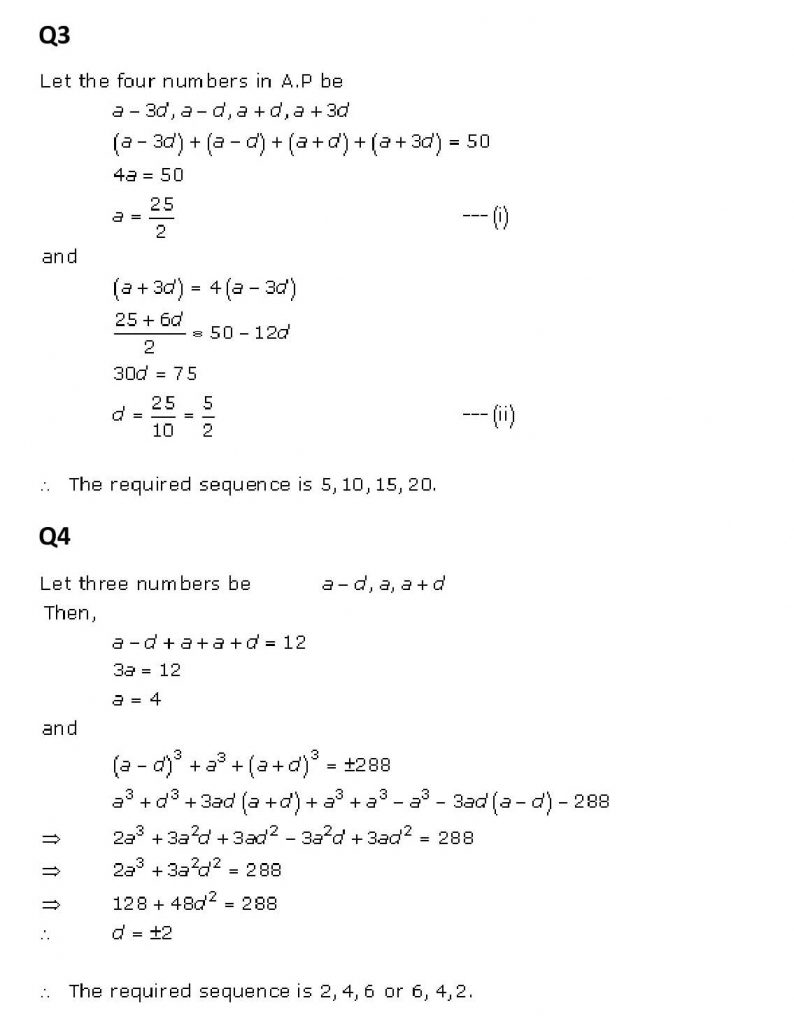 NCERT Solutions Class 11 Mathematics RD Sharma Arithmetic Progressions-