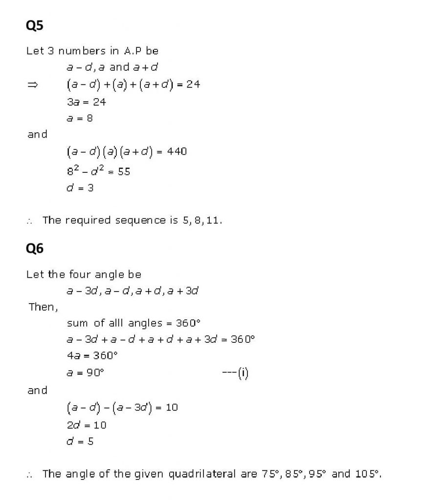 NCERT Solutions Class 11 Mathematics RD Sharma Arithmetic Progressions-