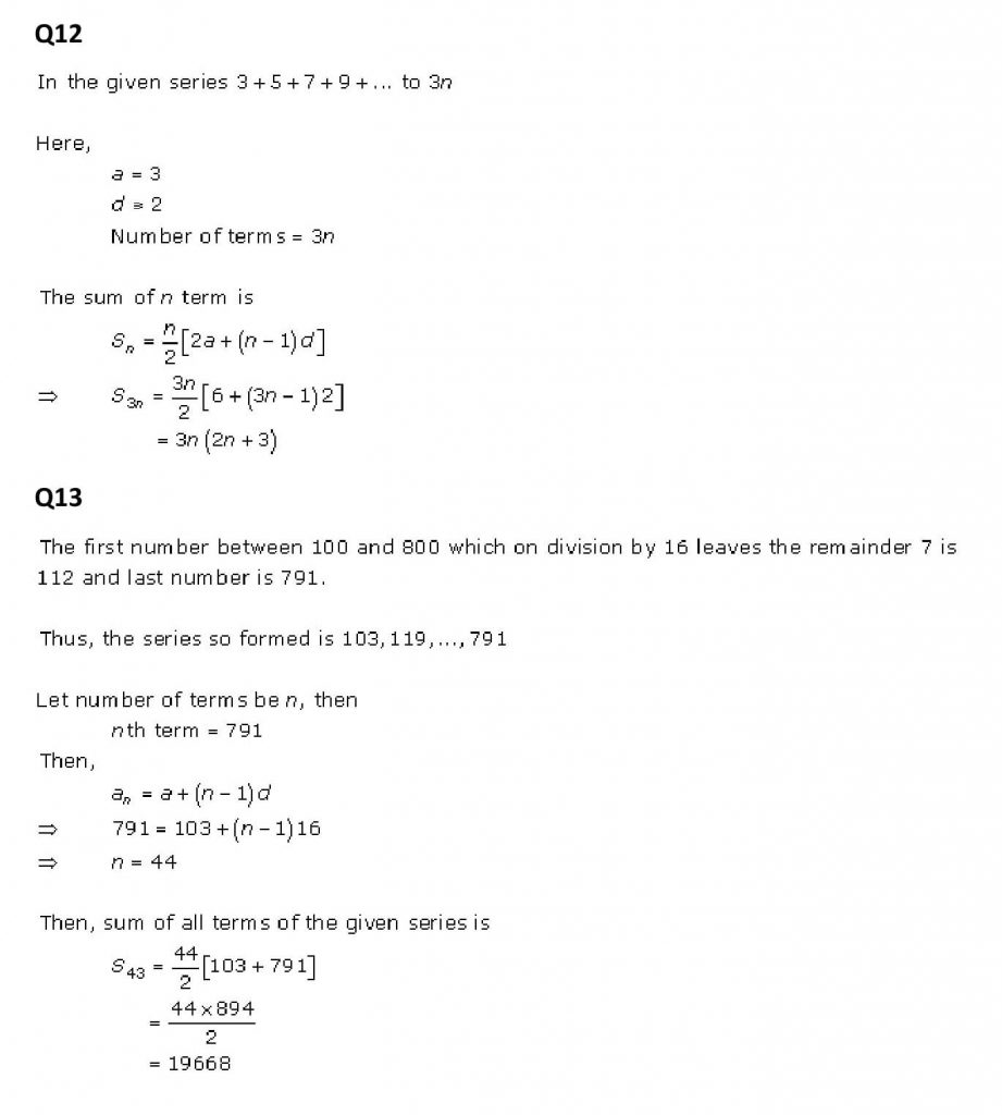 NCERT Solutions Class 11 Mathematics RD Sharma Arithmetic Progressions-