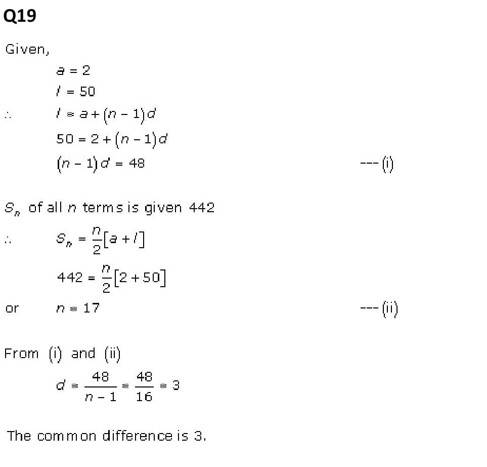 NCERT Solutions Class 11 Mathematics RD Sharma Arithmetic Progressions-