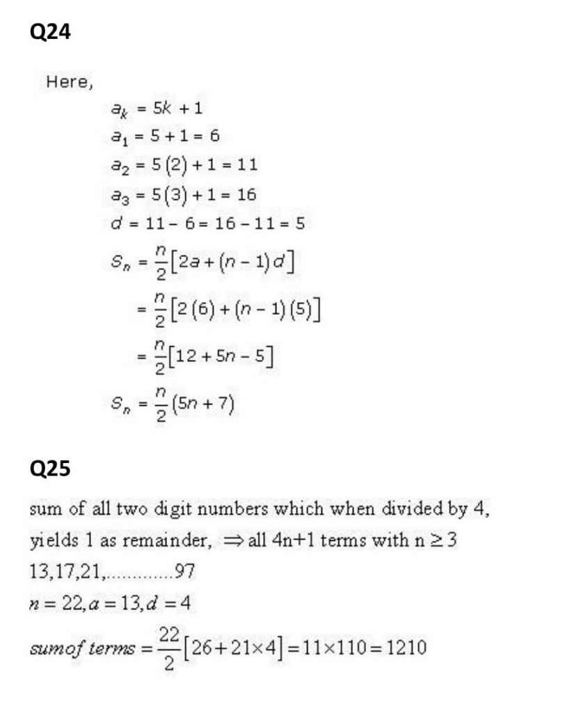 NCERT Solutions Class 11 Mathematics RD Sharma Arithmetic Progressions-