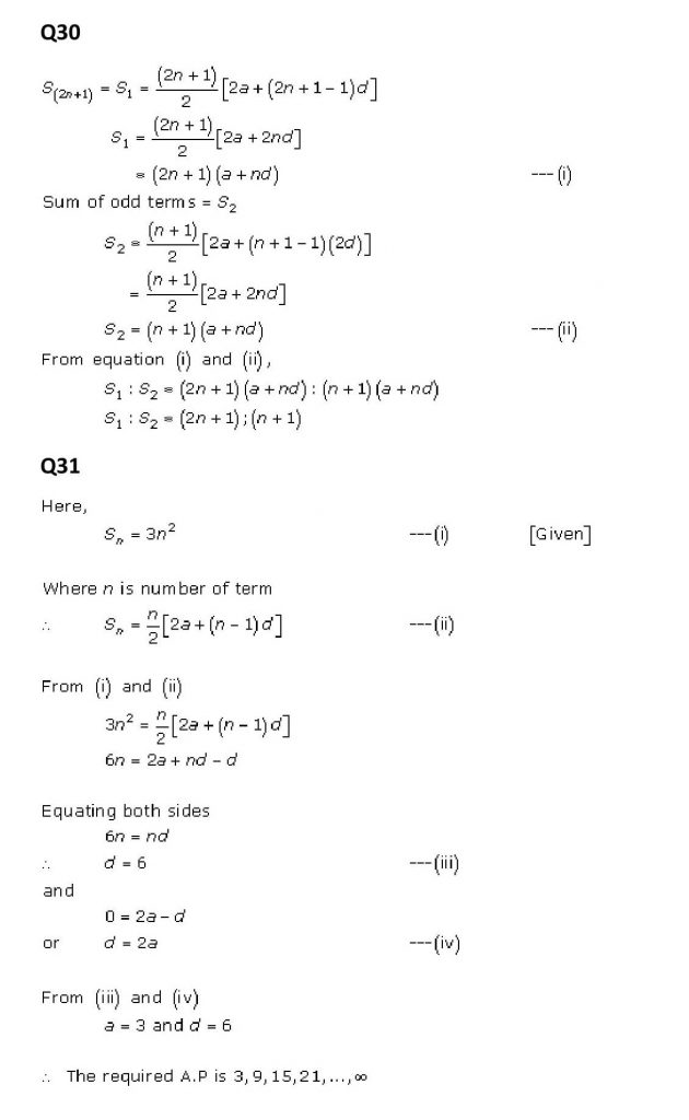 NCERT Solutions Class 11 Mathematics RD Sharma Arithmetic Progressions-