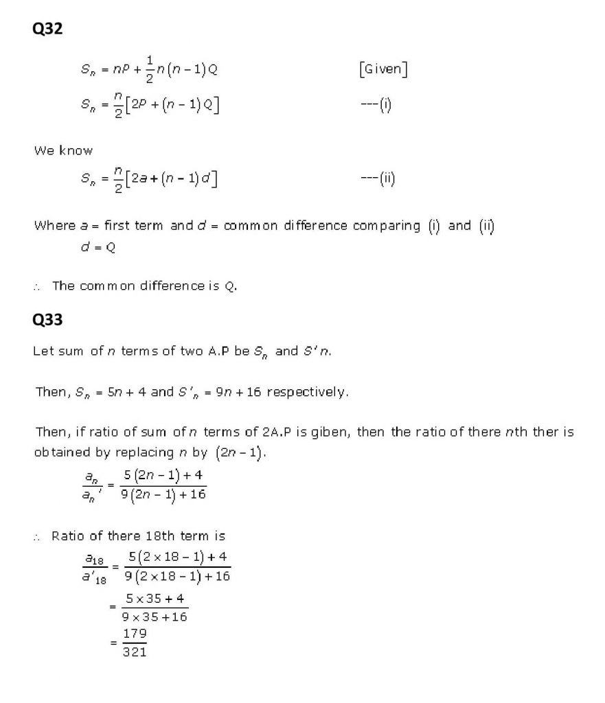 NCERT Solutions Class 11 Mathematics RD Sharma Arithmetic Progressions-