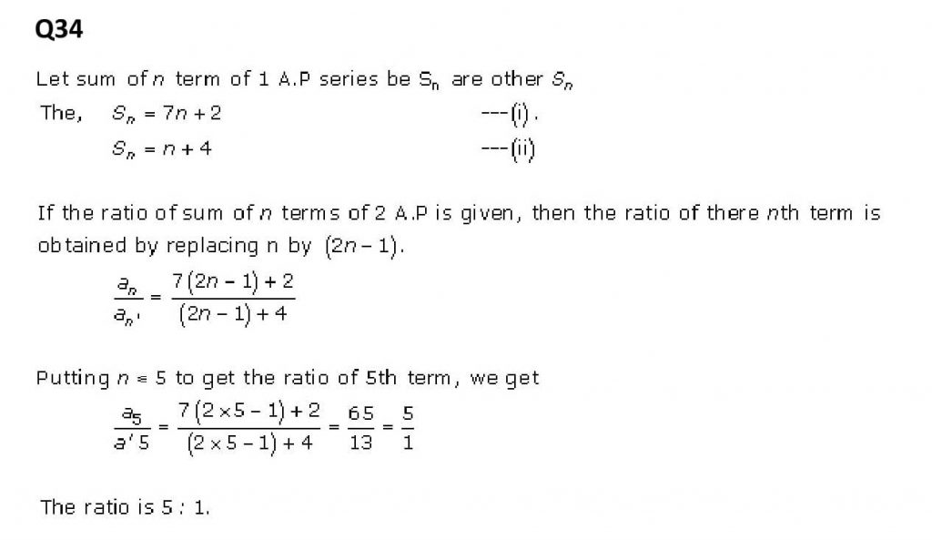 NCERT Solutions Class 11 Mathematics RD Sharma Arithmetic Progressions-