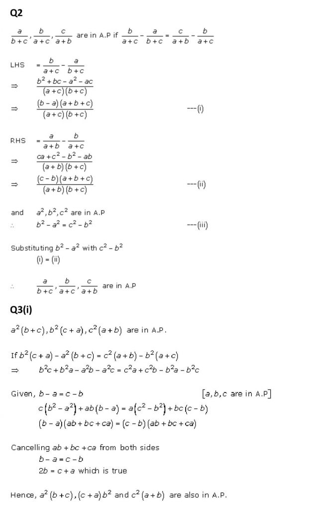 NCERT Solutions Class 11 Mathematics RD Sharma Arithmetic Progressions-