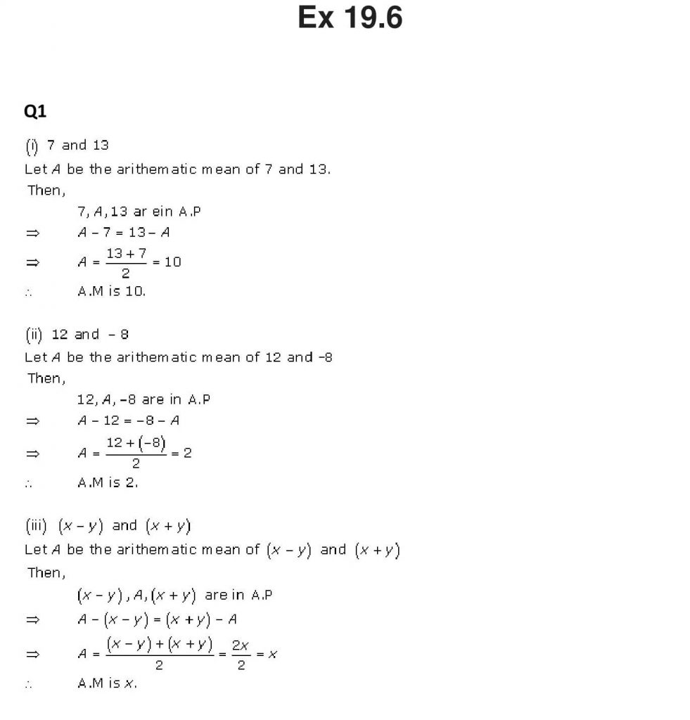 NCERT Solutions Class 11 Mathematics RD Sharma Arithmetic Progressions-