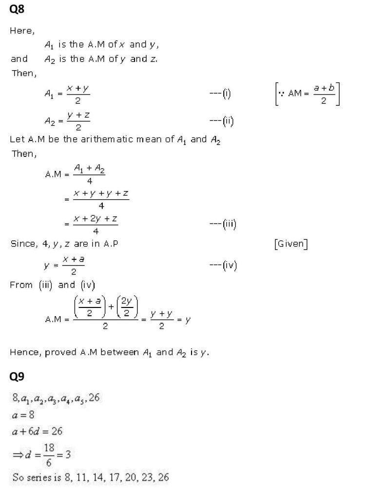 NCERT Solutions Class 11 Mathematics RD Sharma Arithmetic Progressions-